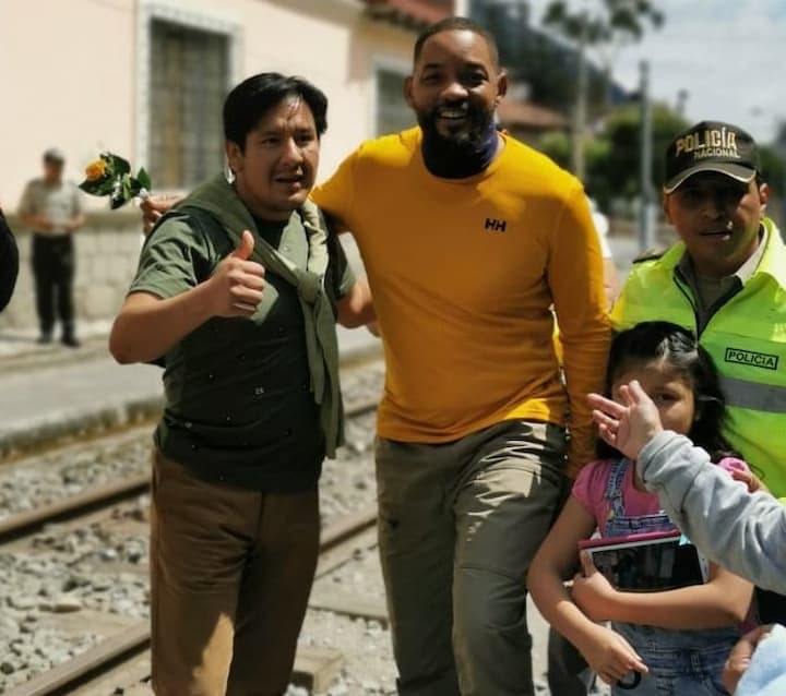 Will Smith en Alausí para grabar documental