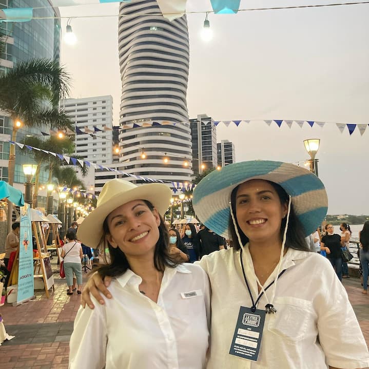 sombrero de paja toquilla de Ecuador 