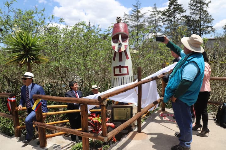 Réplica del sarcófago Purunmacho Regio forma parte de las 900 piezas patrimoniales del Museo de Sitio Intiñán