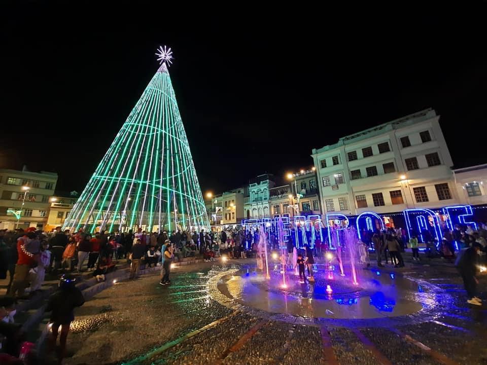 Árbol de Navidad en Cuenca
