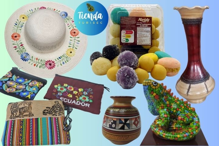 Artesanías, dulces y otros artículos en la Tienda Turisec